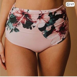Albion Pink and Cream Bikini Bottom
